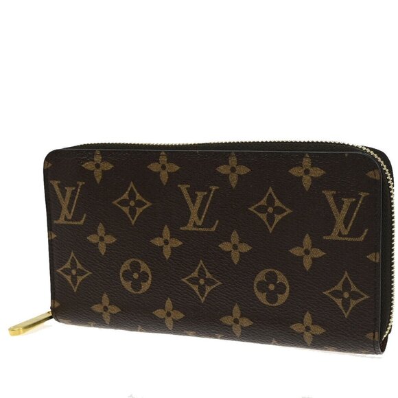 LOUIS VUITTON Zippy Long Wallet Purse Monogram Leather Brown - Picture 1 of 14